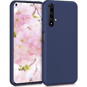 Microsonic Matte Silicone Huawei Honor 20 Lacivert Telefon Kılıf