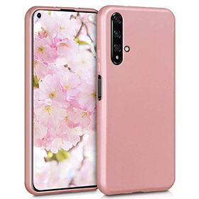 Microsonic Matte Silicone Huawei Honor 20 Uyumlu Rose Gold Kılıf