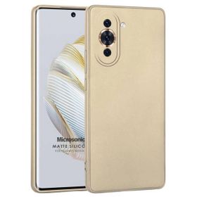 Microsonic Matte Silicone Huawei Nova 10 Gold Cep Telefonu Kılıfı