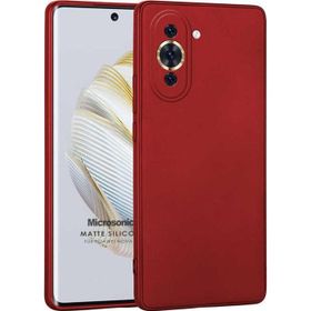 Microsonic Matte Silicone Huawei Nova 10 Kırmızı Cep Telefonu Kılıfı