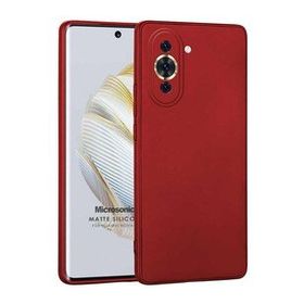 Microsonic Matte Silicone Huawei Nova 10 Kırmızı Cep Telefonu Kılıfı