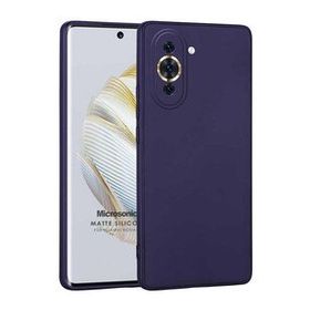 Microsonic Matte Silicone Huawei Nova 10 Lacivert Cep Telefonu Kılıfı
