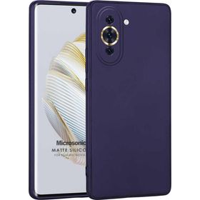 Microsonic Matte Silicone Huawei Nova 10 Lacivert Cep Telefonu Kılıfı