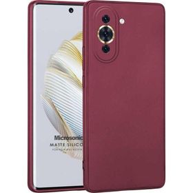 Microsonic Matte Silicone Huawei Nova 10 Mor Cep Telefonu Kılıfı