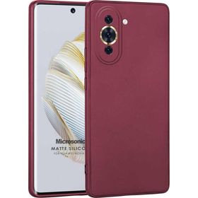 Microsonic Matte Silicone Huawei Nova 10 Mor Cep Telefonu Kılıfı