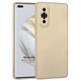 Microsonic Matte Silicone Huawei Nova 10 Pro Gold Cep Telefonu Kılıfı