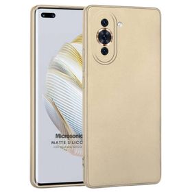 Microsonic Matte Silicone Huawei Nova 10 Pro Gold Cep Telefonu Kılıfı
