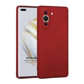 Microsonic Matte Silicone Huawei Nova 10 Pro Kırmızı Cep Telefonu Kılıfı