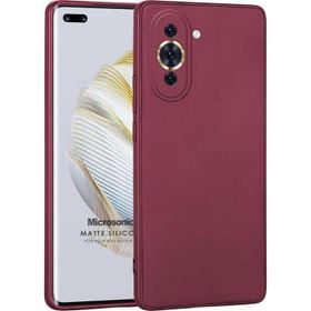 Microsonic Matte Silicone Huawei Nova 10 Pro Mor Cep Telefonu Kılıfı
