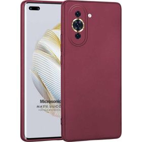 Microsonic Matte Silicone Huawei Nova 10 Pro Mor Cep Telefonu Kılıfı