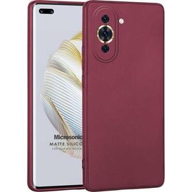 Microsonic Matte Silicone Huawei Nova 10 Pro Mor Cep Telefonu Kılıfı
