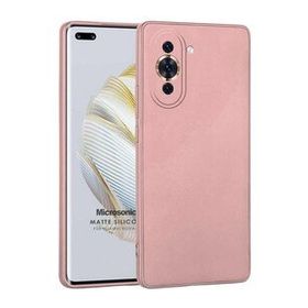 Microsonic Matte Silicone Huawei Nova 10 Pro Rose Gold Cep Telefonu Kılıfı