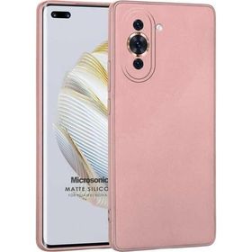 Microsonic Matte Silicone Huawei Nova 10 Pro Rose Gold Cep Telefonu Kılıfı