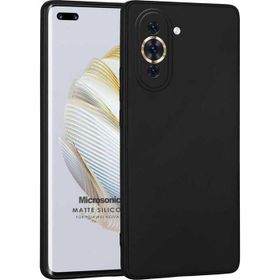 Microsonic Matte Silicone Huawei Nova 10 Pro Siyah Cep Telefonu Kılıfı