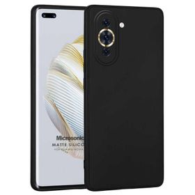 Microsonic Matte Silicone Huawei Nova 10 Pro Siyah Cep Telefonu Kılıfı