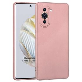 Microsonic Matte Silicone Huawei Nova 10 Rose Gold Cep Telefonu Kılıfı