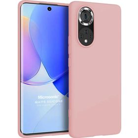 Microsonic Matte Silicone Huawei Nova 9 Rose Gold Cep Telefonu Kılıfı