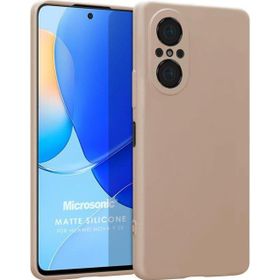 Microsonic Matte Silicone Huawei Nova 9 SE Gold Cep Telefonu Kılıfı