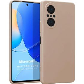 Microsonic Matte Silicone Huawei Nova 9 SE Gold Cep Telefonu Kılıfı