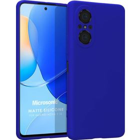 Microsonic Matte Silicone Huawei Nova 9 SE Mavi Cep Telefonu Kılıfı