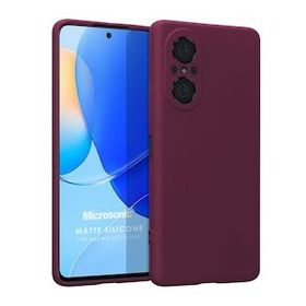 Microsonic Matte Silicone Huawei Nova 9 SE Mor Cep Telefonu Kılıfı