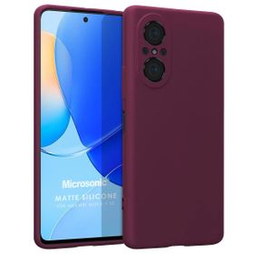 Microsonic Matte Silicone Huawei Nova 9 SE Mor Cep Telefonu Kılıfı