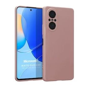 Microsonic Matte Silicone Huawei Nova 9 SE Rose Gold Cep Telefonu Kılıfı