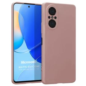 Microsonic Matte Silicone Huawei Nova 9 SE Rose Gold Cep Telefonu Kılıfı
