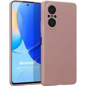 Microsonic Matte Silicone Huawei Nova 9 SE Rose Gold Cep Telefonu Kılıfı