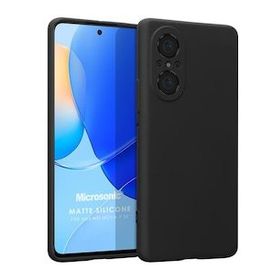 Microsonic Matte Silicone Huawei Nova 9 SE Siyah Cep Telefonu Kılıfı