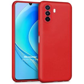 Microsonic Matte Silicone Huawei Nova Y70 Cep Telefonu Kılıfı