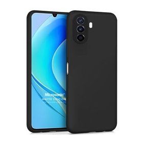Microsonic Matte Silicone Huawei Nova Y70 Siyah Kılıf