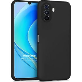 Microsonic Matte Silicone Huawei Nova Y70 Siyah Kılıf