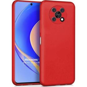 Microsonic Matte Silicone Huawei Nova Y90 Kırmızı Kılıf