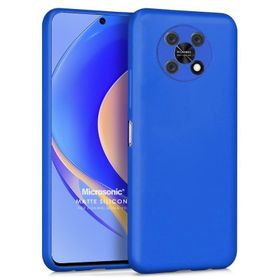 Microsonic Matte Silicone Huawei Nova Y90 Mavi Cep Telefonu Kılıfı