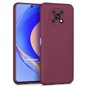 Microsonic Matte Silicone Huawei Nova Y90 Mor Cep Telefonu Kılıfı