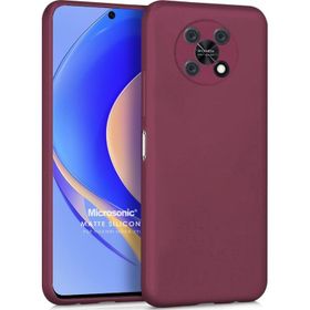 Microsonic Matte Silicone Huawei Nova Y90 Mor Cep Telefonu Kılıfı