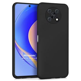 Microsonic Matte Silicone Huawei Nova Y90 Siyah Kılıf