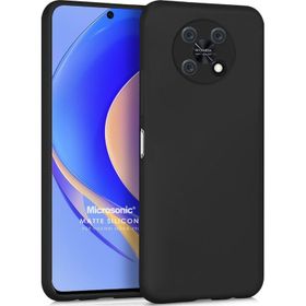 Microsonic Matte Silicone Huawei Nova Y90 Siyah Kılıf
