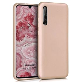 Microsonic Matte Silicone Huawei P Smart Gold Kılıf