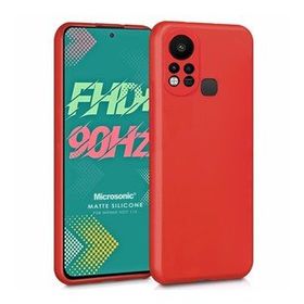 Microsonic Matte Silicone Infinix Hot 11S Kırmızı Kılıf