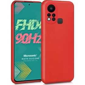 Microsonic Matte Silicone Infinix Hot 11S Kırmızı Kılıf