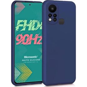 Microsonic Matte Silicone Infinix Hot 11S Lacivert Kılıf