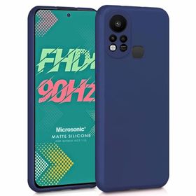 Microsonic Matte Silicone Infinix Hot 11S Lacivert Kılıf