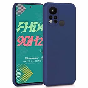 Microsonic Matte Silicone Infinix Hot 11S Lacivert Kılıf