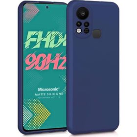 Microsonic Matte Silicone Infinix Hot 11S Lacivert Kılıf