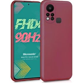 Microsonic Matte Silicone Infinix Hot 11S Mor Cep Telefonu Kılıfı