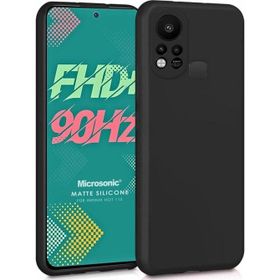 Microsonic Matte Silicone Infinix Hot 11S Siyah Kılıf