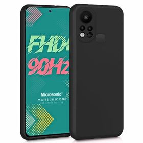 Microsonic Matte Silicone Infinix Hot 11S Siyah Kılıf