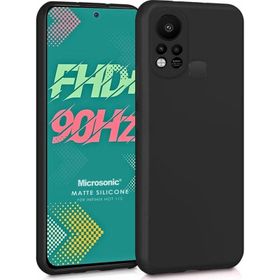 Microsonic Matte Silicone Infinix Hot 11S Siyah Kılıf